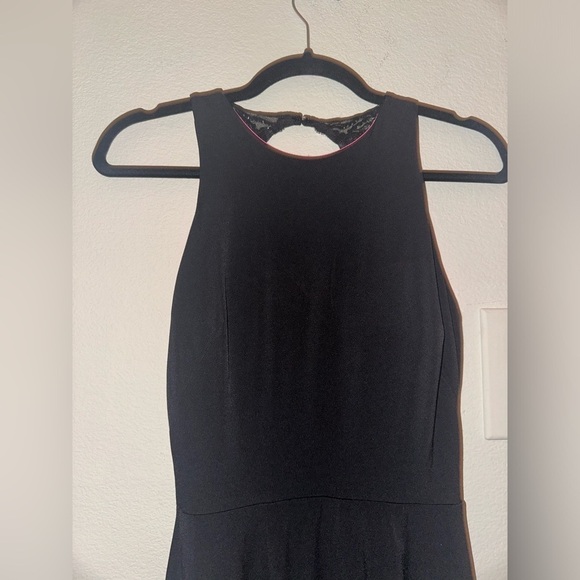 City Studio juniors black crystal open back side slit midi dress prom homecoming - Picture 3 of 9